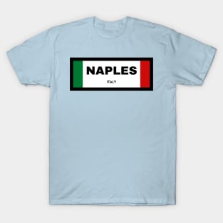 Naples City in Italian Flag T-Shirt